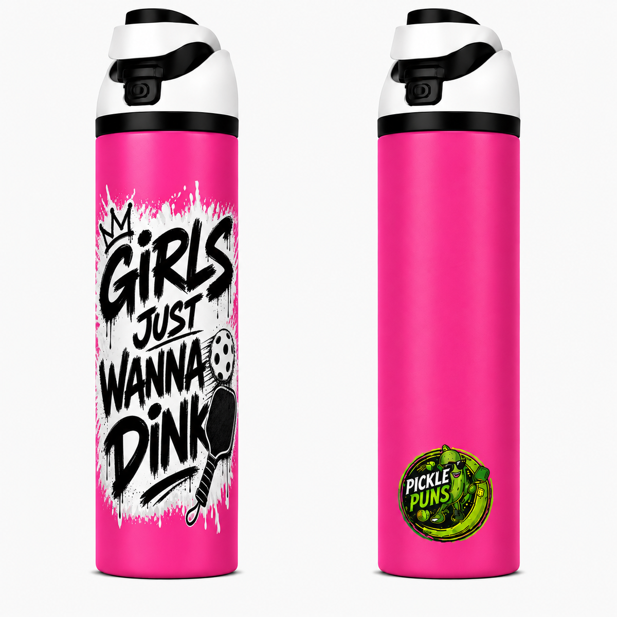 Double Walled 1 Liter Tumbler ~ Girls Just Wanna Dink