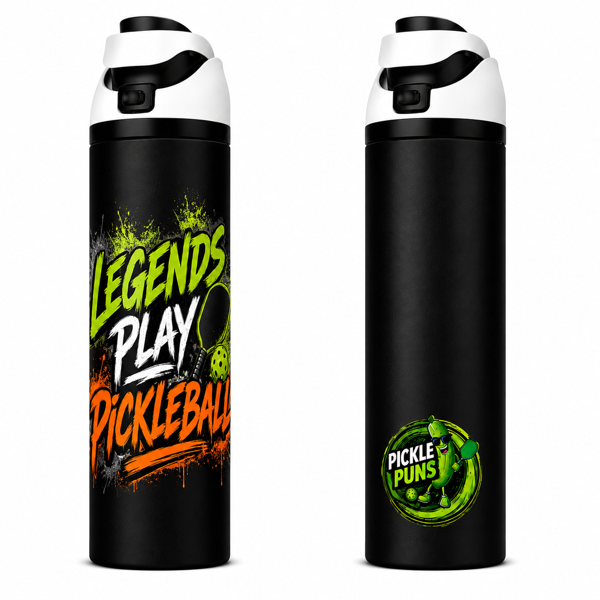 Double Walled 1 Liter Tumbler ~ Legends Play Pickleball