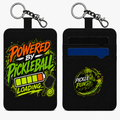 Card Holder Key Ring ~ Powered by Pickleball