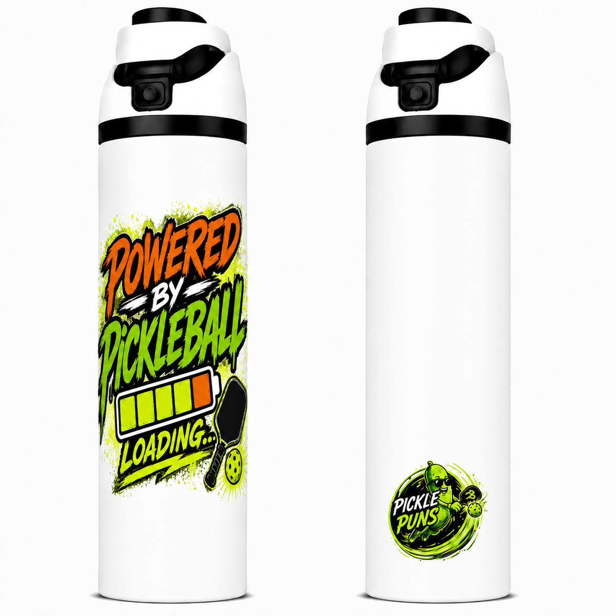 Double Walled 1 Liter Tumbler ~ Powered by Pickleball