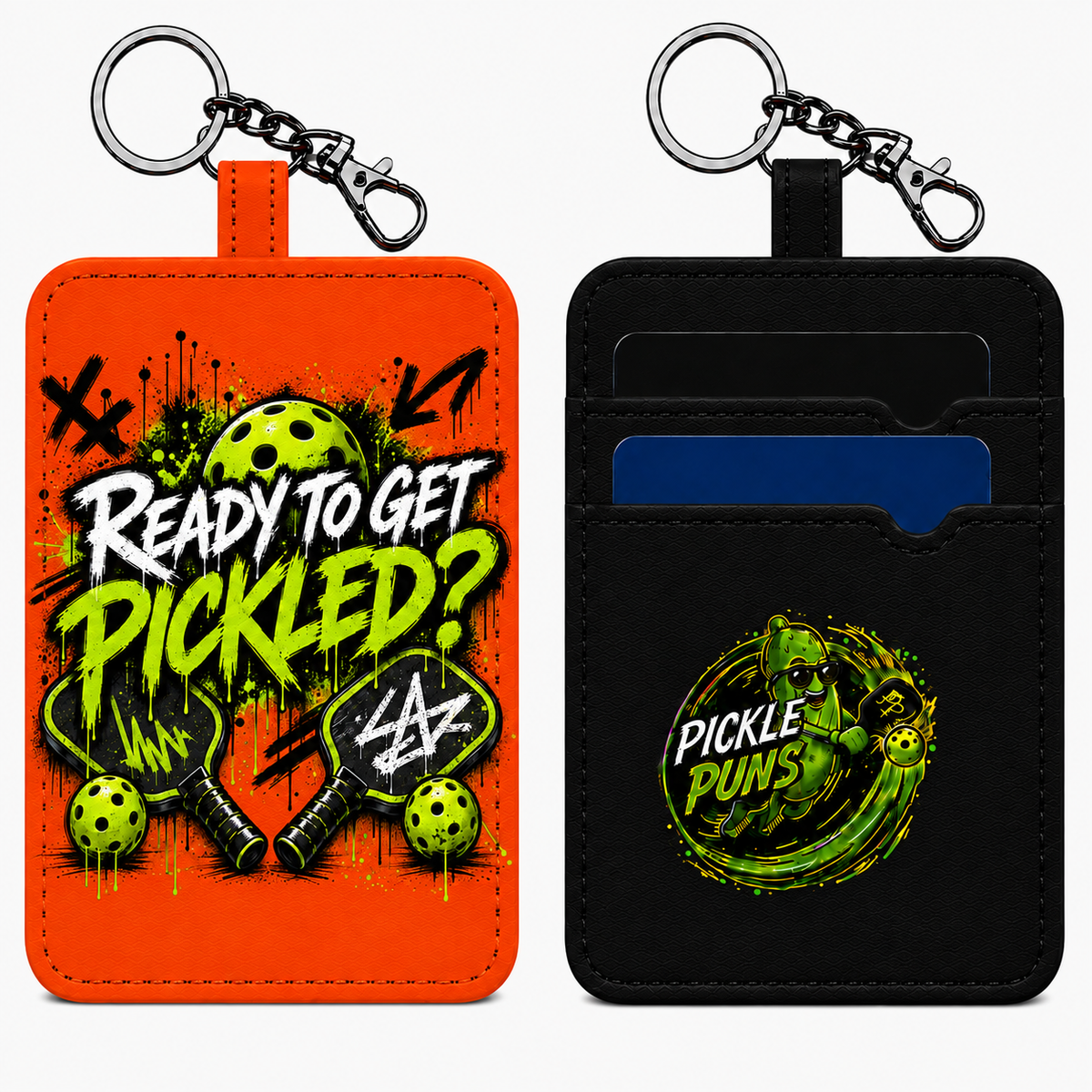 Card Holder Key Ring ~ Ready to get Pickled?
