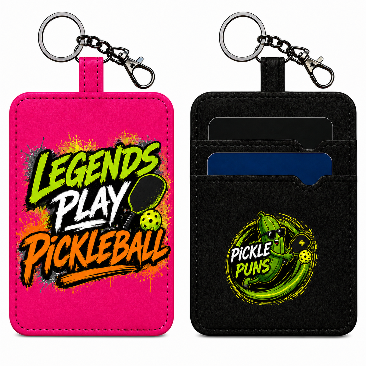 Card Holder Key Ring ~ Legends Play Pickleball