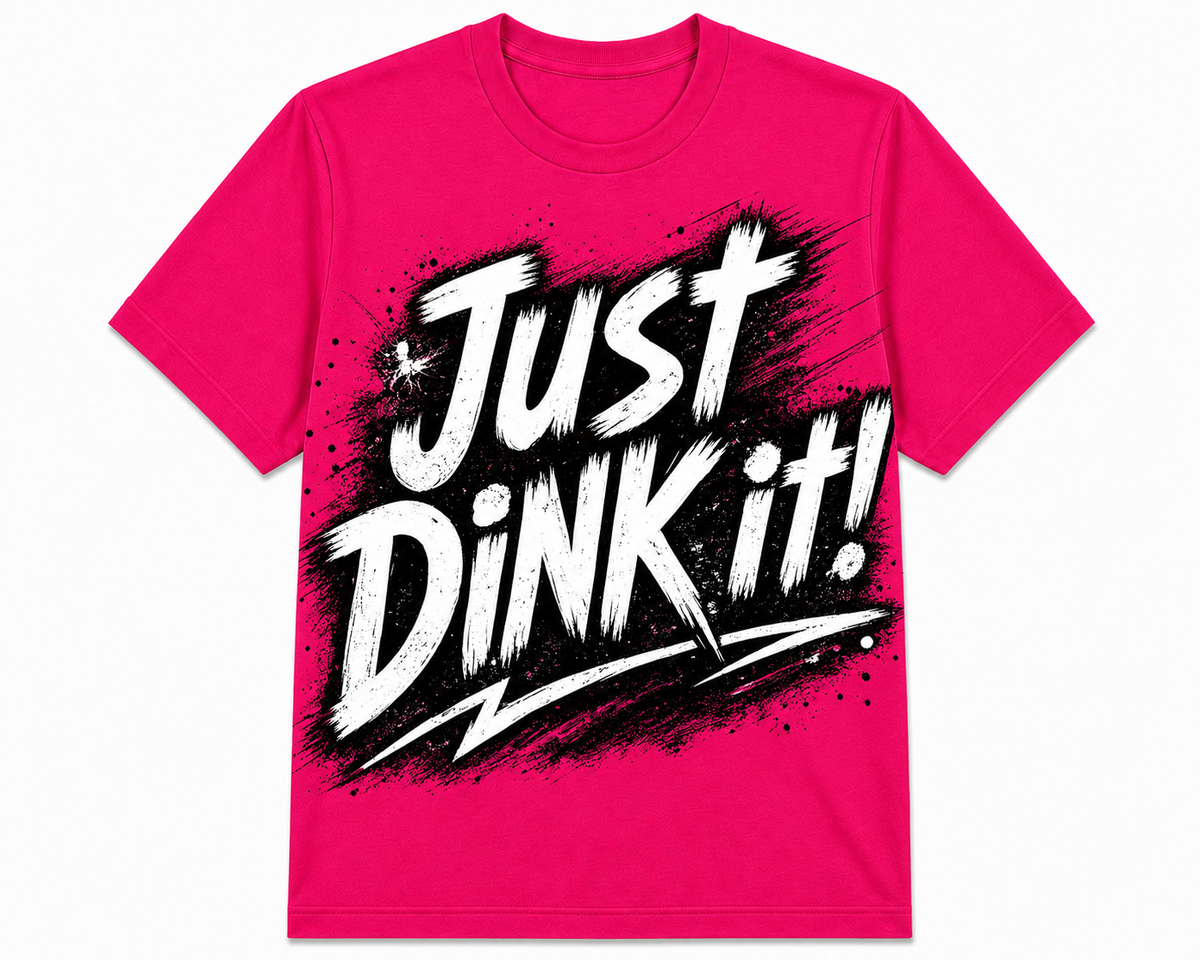 Short Sleeve Polyester Sports Shirt ~ Just Dink It!