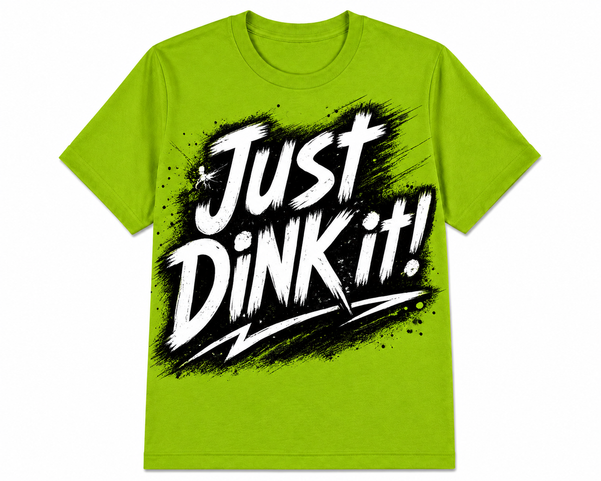Short Sleeve Polyester Sports Shirt ~ Just Dink It!