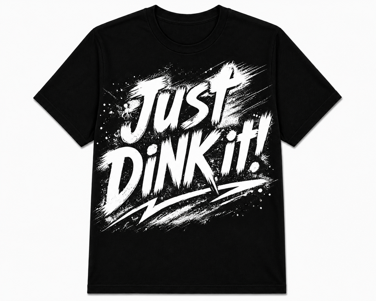 Short Sleeve Polyester Sports Shirt ~ Just Dink It!