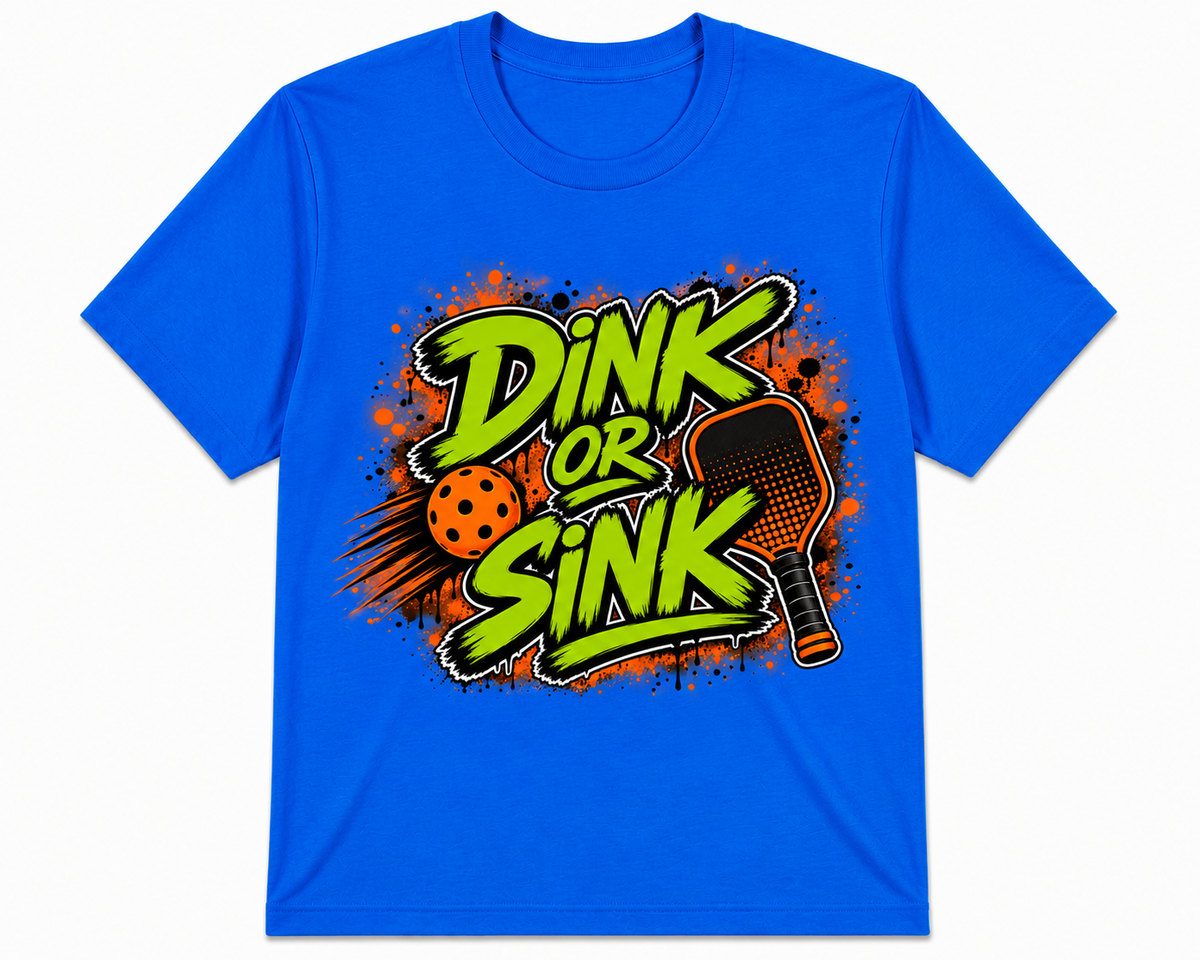 Short Sleeve Polyester Sports Shirt ~ Dink or Sink