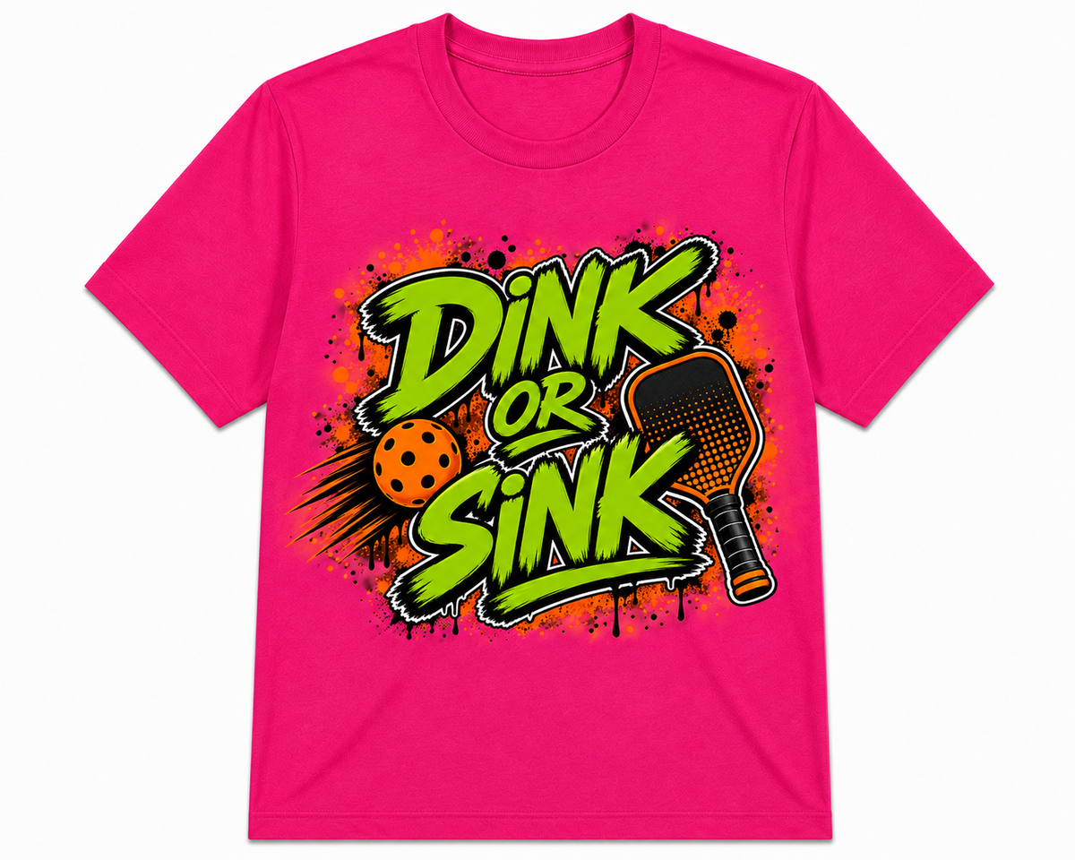 Short Sleeve Polyester Sports Shirt ~ Dink or Sink