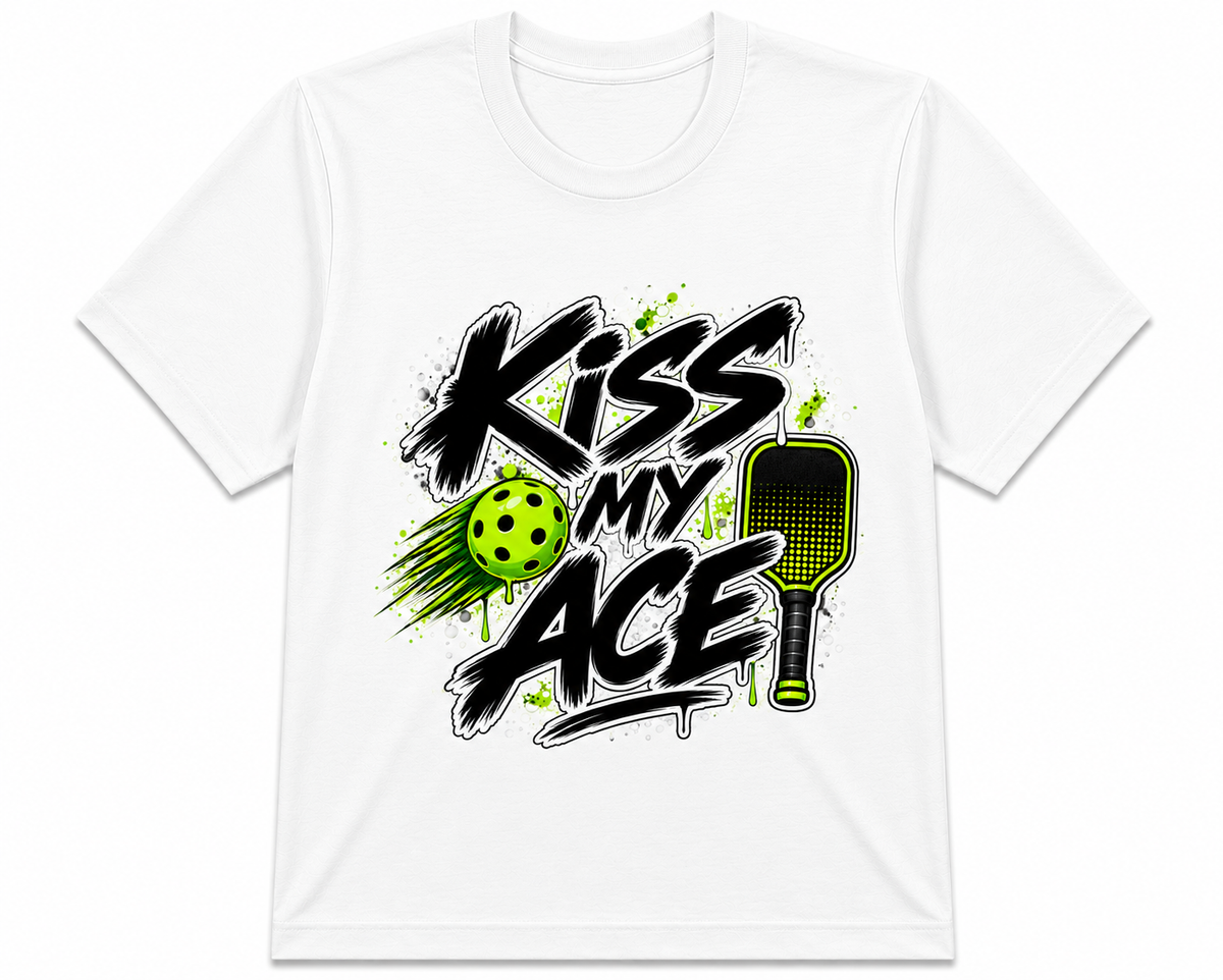 Short Sleeve Polyester Sports Shirt ~ Kiss My Ace