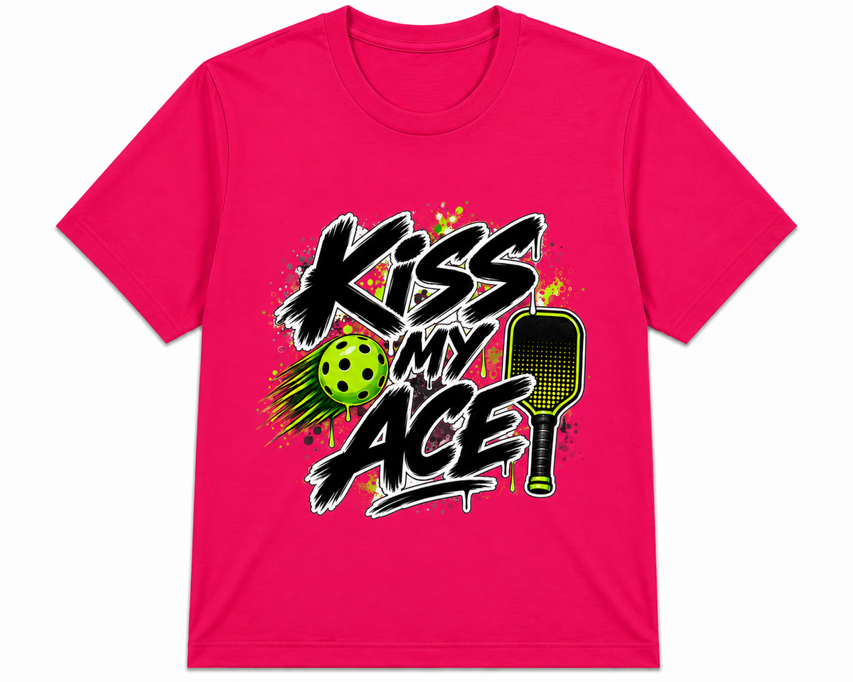 Short Sleeve Polyester Sports Shirt ~ Kiss My Ace