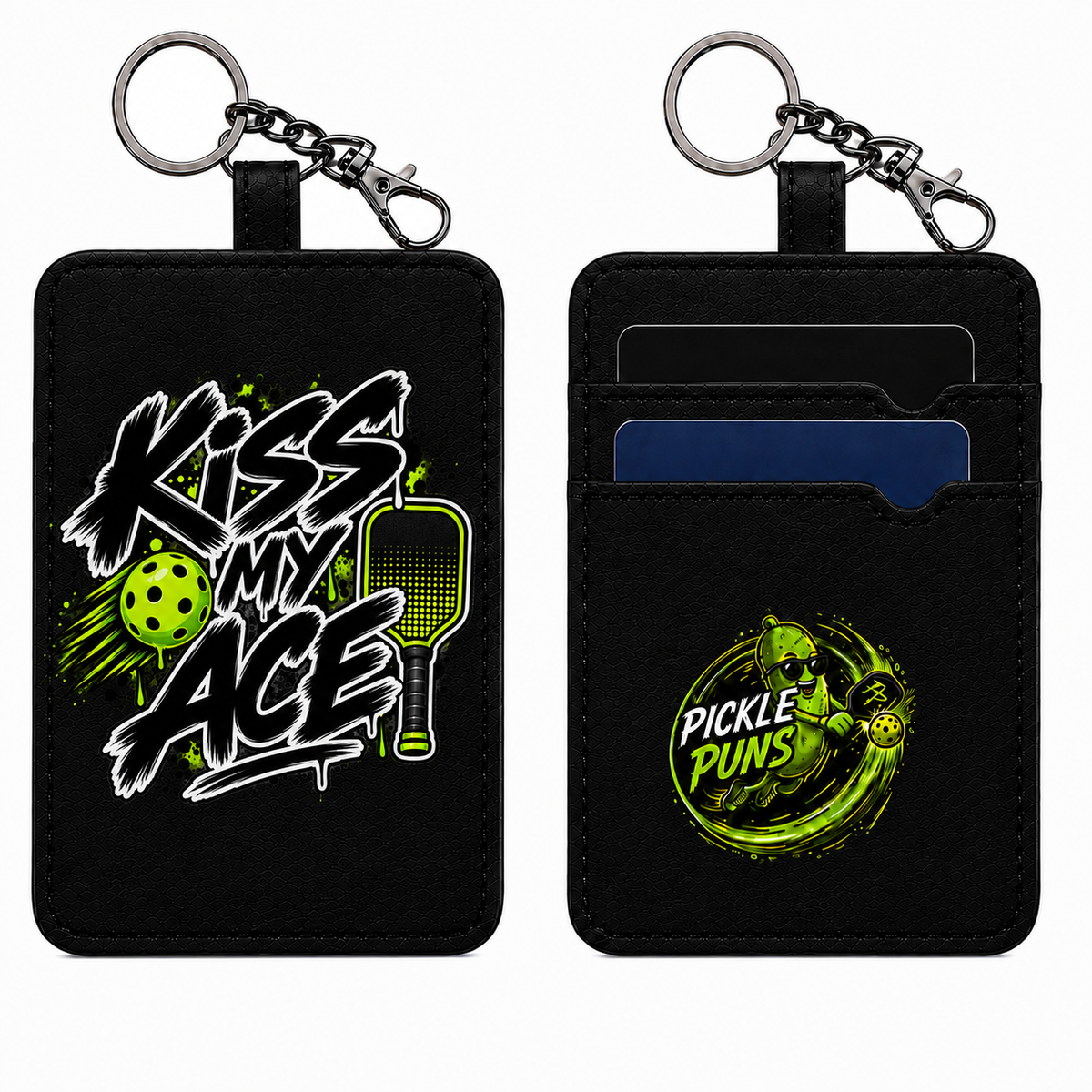 Card Holder Key Ring ~ Kiss My Ace