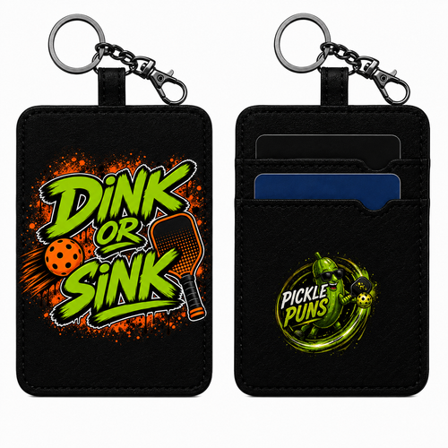 Card Holder Key Ring ~ Dink Or Sink