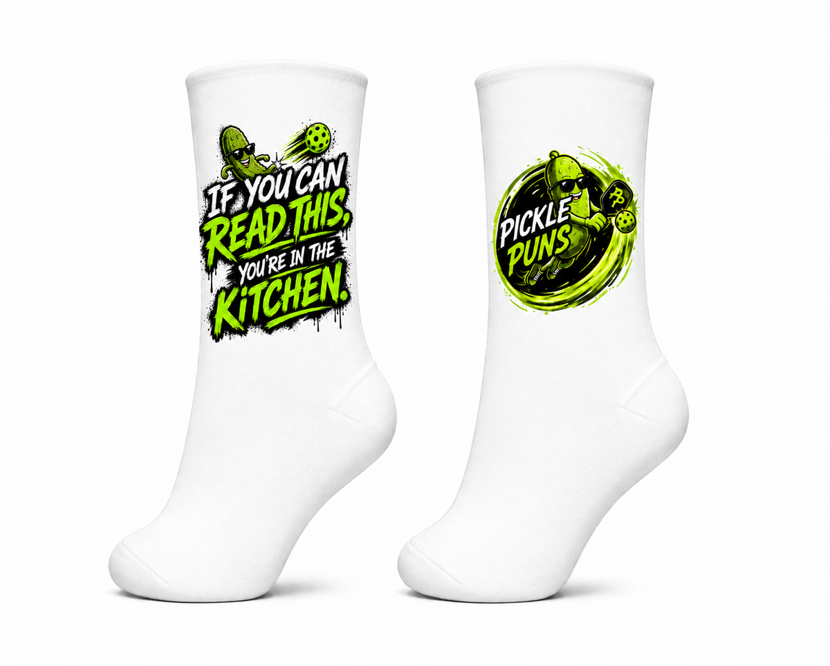 “If You Can Read This” Pickleball Sports Socks