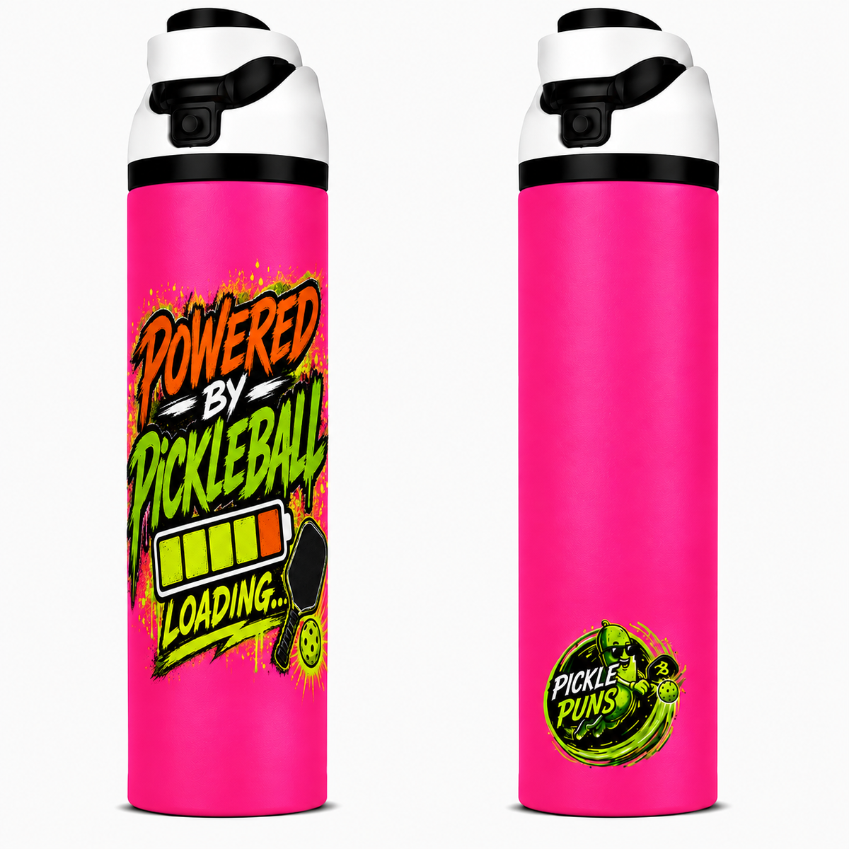 Double Walled 1 Liter Tumbler ~ Powered by Pickleball
