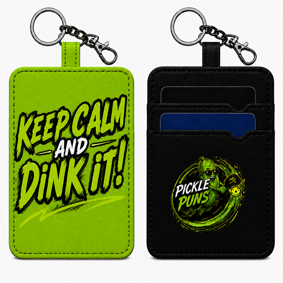 Card Holder Key Ring ~ Keep Calm and Dink it!