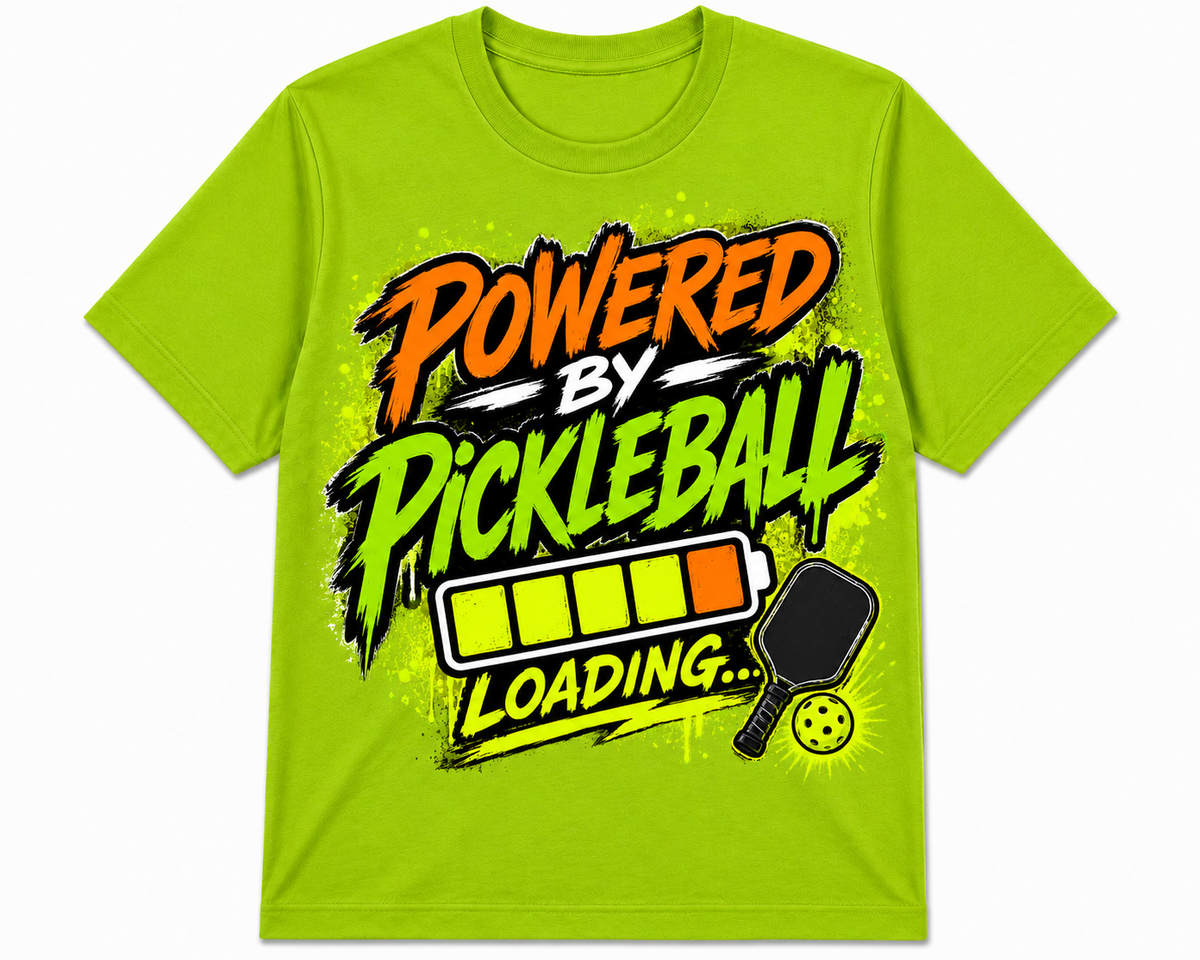 Short Sleeve Polyester Sports Shirt ~ Powered by Pickleball